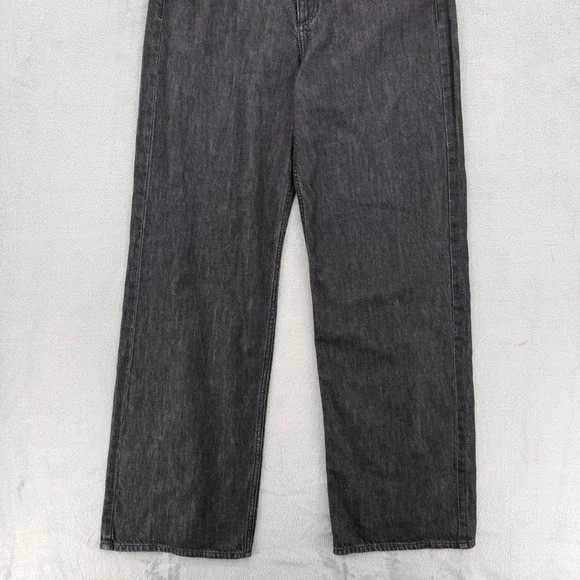 Rag & Bone Lori Mid-Rise Wide Leg Jeans Senoia Black Grey Women's Size 27 NEW - Picture 5 of 16